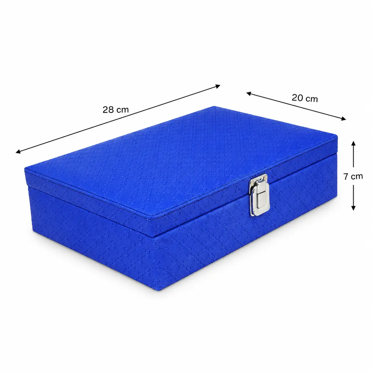 Premium Blue 10 Slot Watch Box Organizer – Stunning Luxury Storage Case - Image 2
